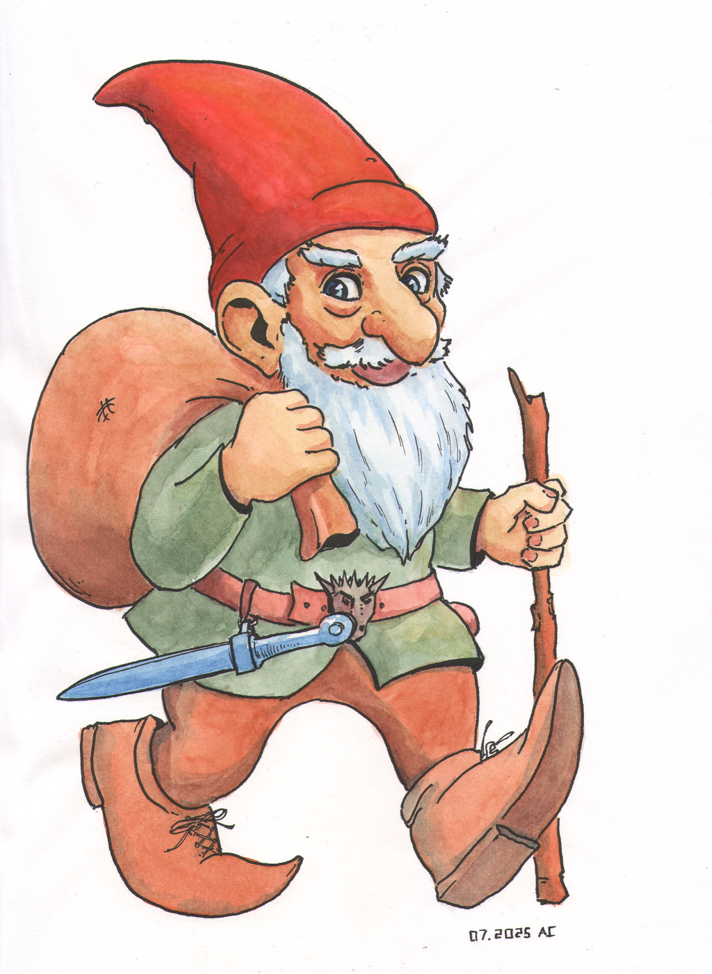 20250711 Скетбук MTN A4, стр.14 (Гном-воришка).jpg