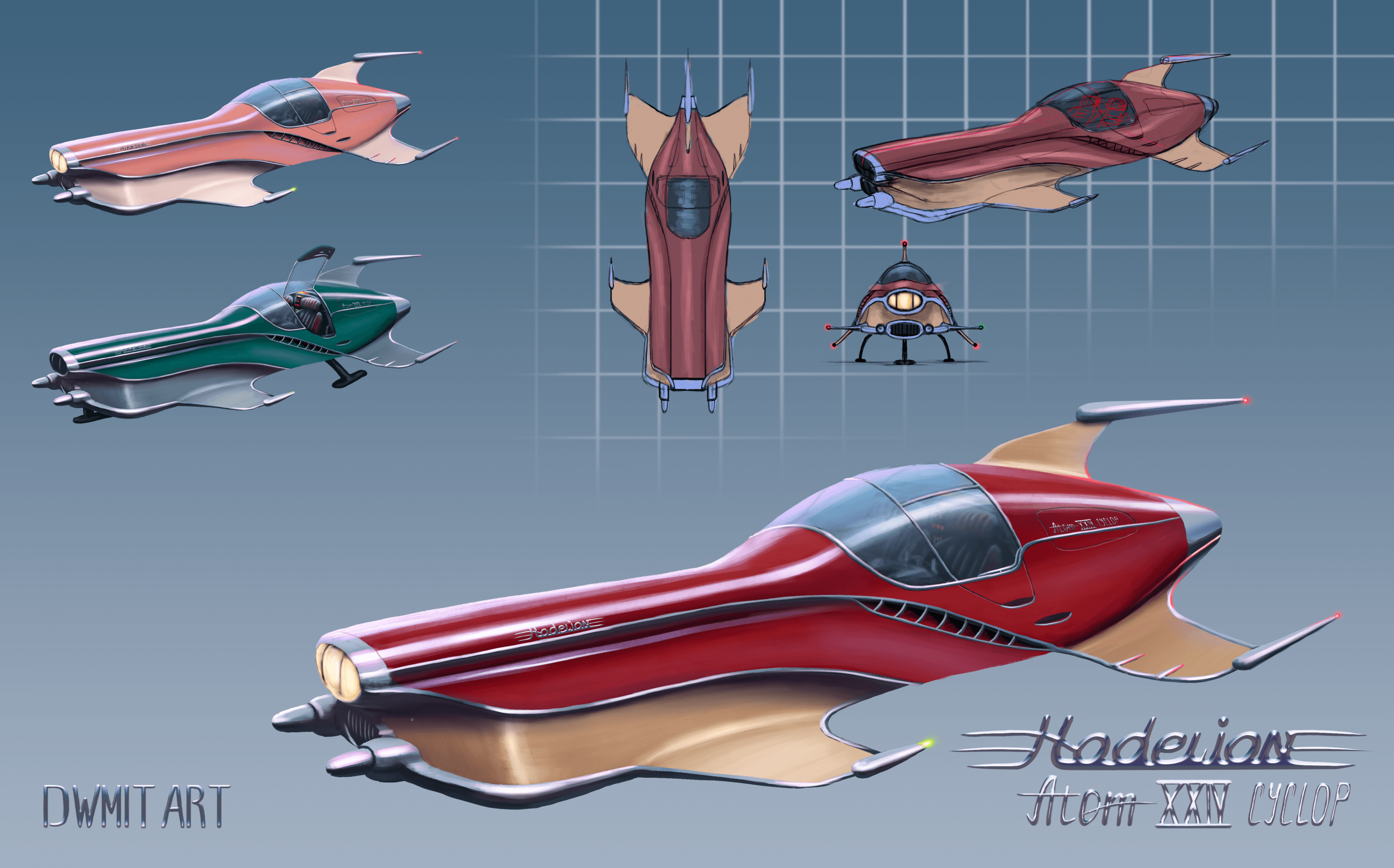 concept retrofuturistic spacecar Hodelion.png