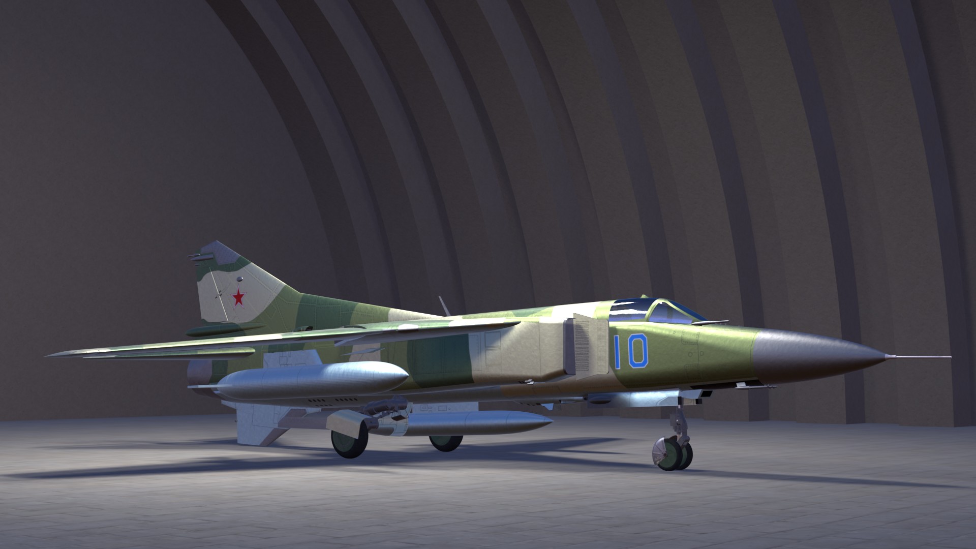 МиГ-23М номер 10 ангар 4.jpg