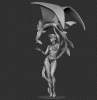 2024_12_24 - WomanAndBeast_Highpoly2.gif